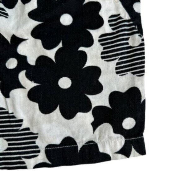 Tea Collection | Black & White Flower Toddler Girl Shift Dress Size 4T - Picture 6 of 7